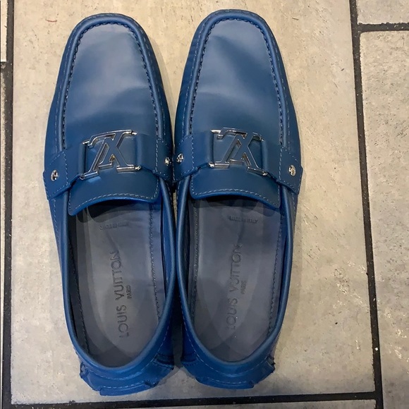 Louis Vuitton Shoes Louis Vuitton Driving Shoes Blue Poshmark